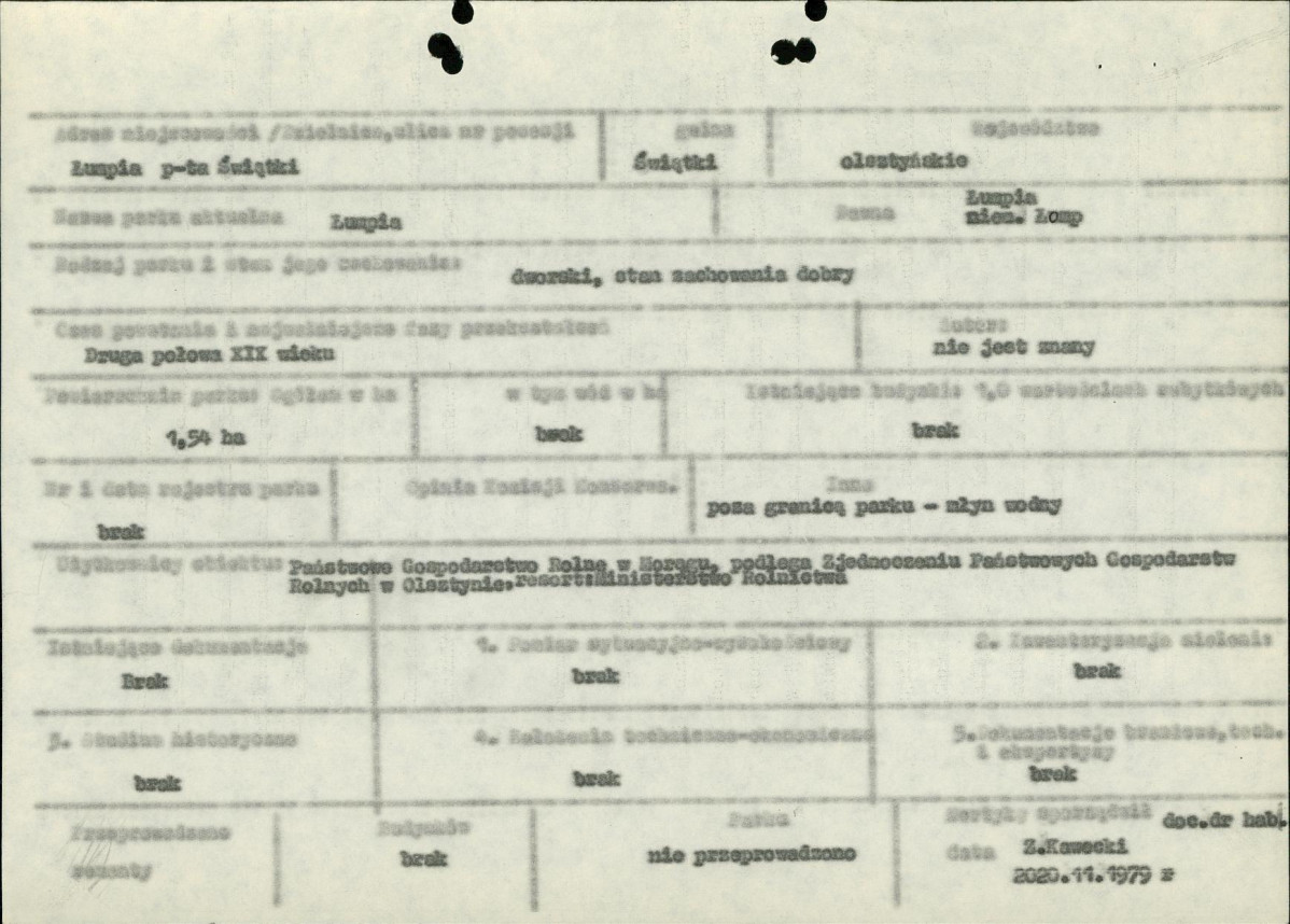 Ewidencja parkowa, skan nr 6