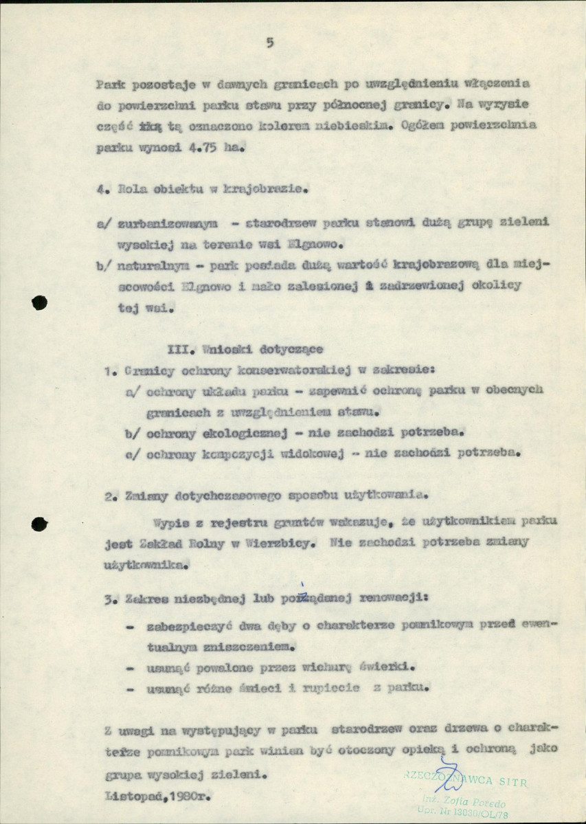 Ewidencja parkowa, skan nr 14