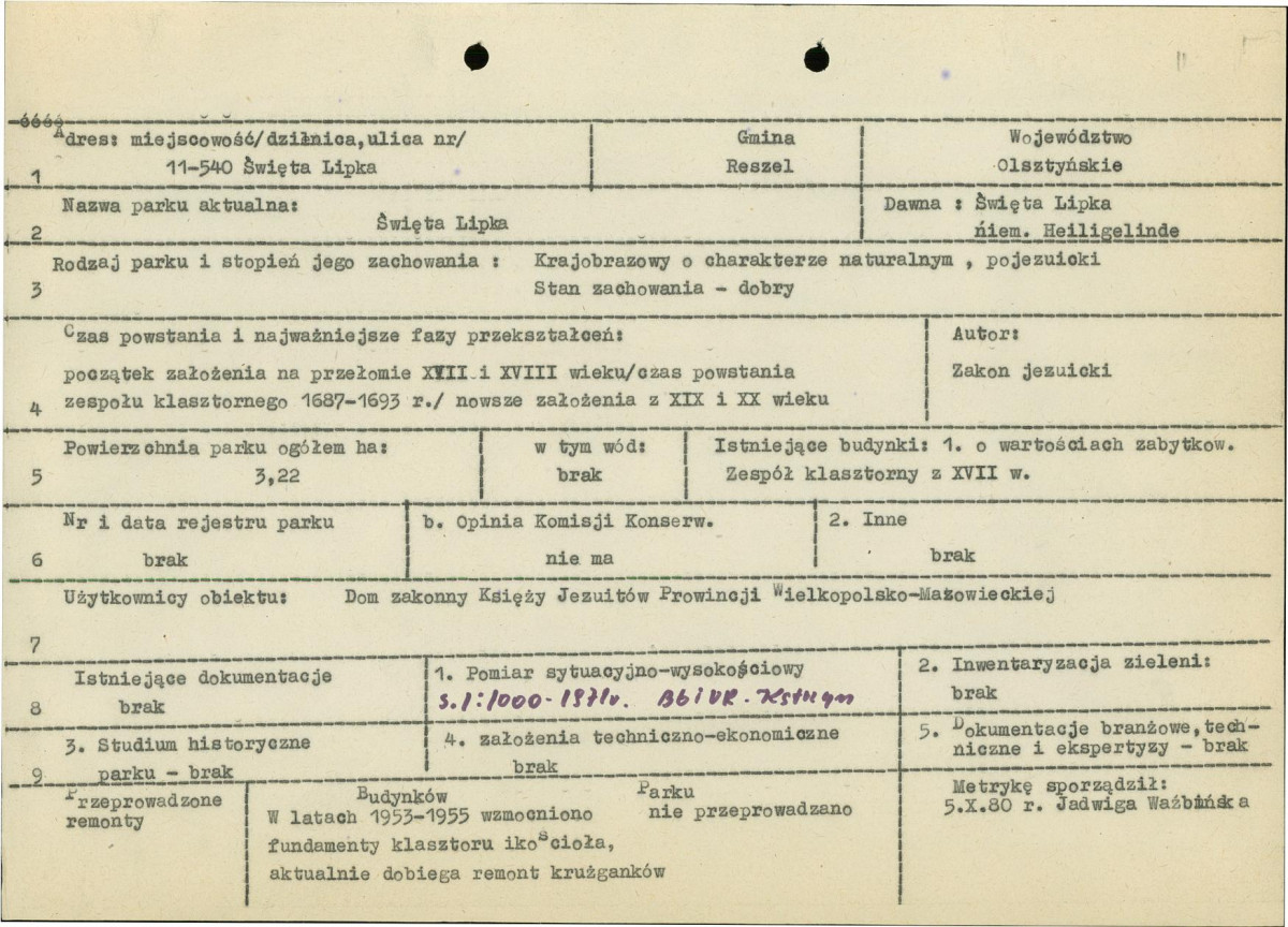 Ewidencja parkowa, skan nr 7