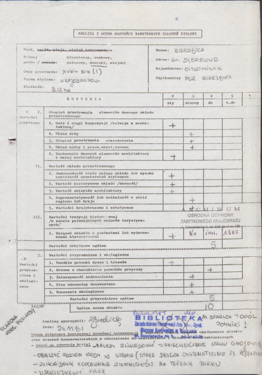 Ewidencja parkowa, skan nr 2