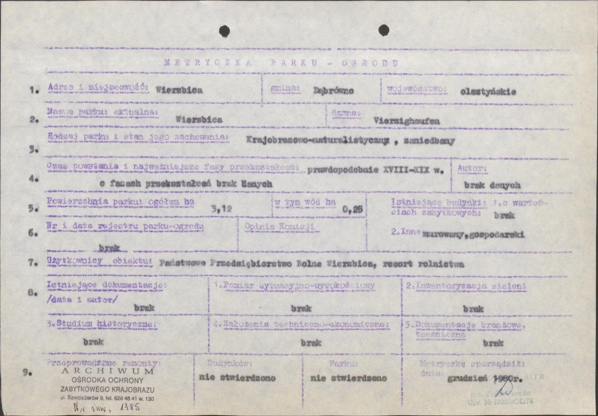 Ewidencja parkowa, skan nr 7