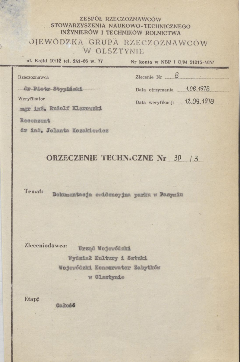 Ewidencja parkowa, skan nr 4