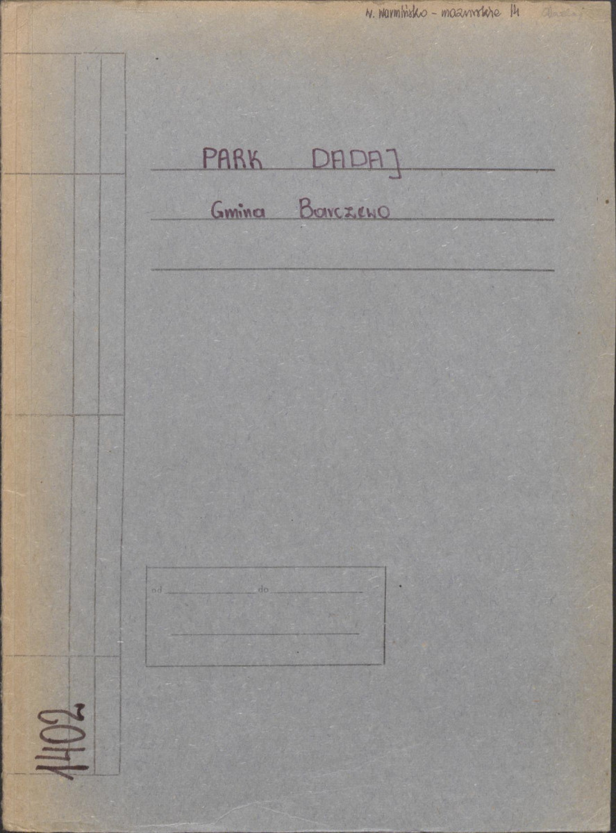 Ewidencja parkowa, skan nr 1
