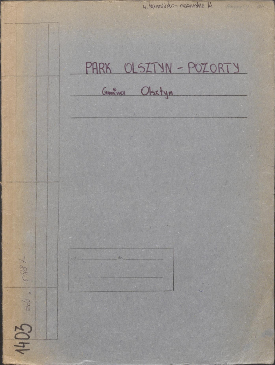 Ewidencja parkowa, skan nr 1