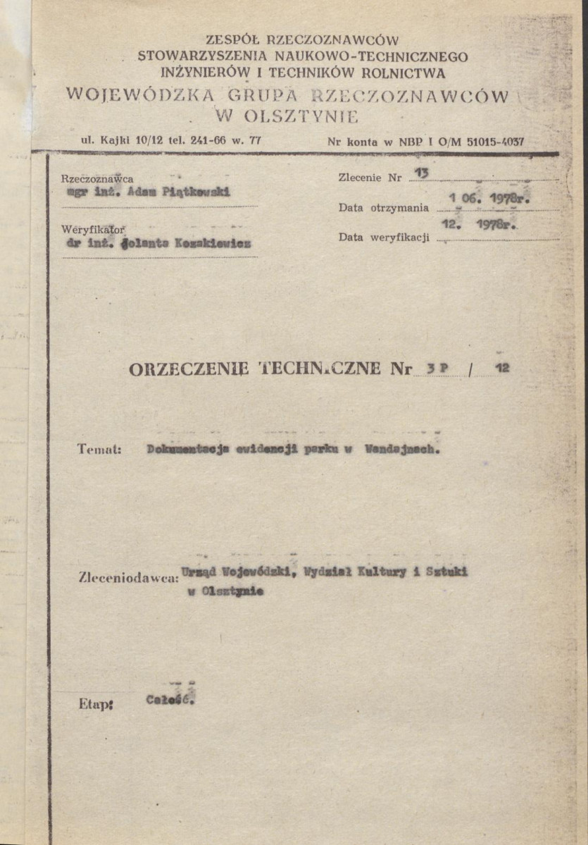 Ewidencja parkowa, skan nr 4
