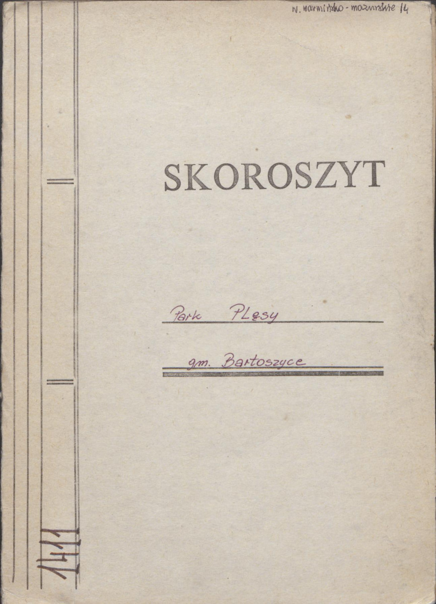 Ewidencja parkowa, skan nr 1