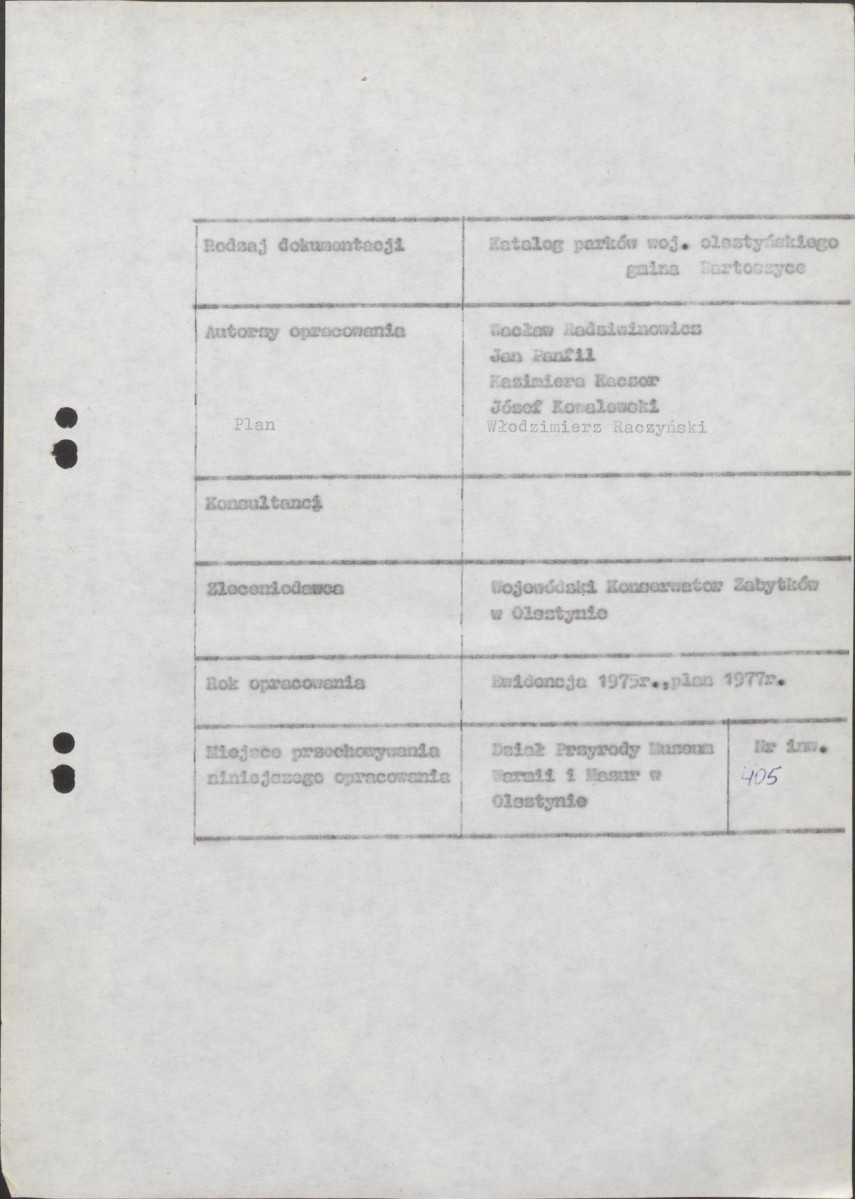 Ewidencja parkowa, skan nr 5