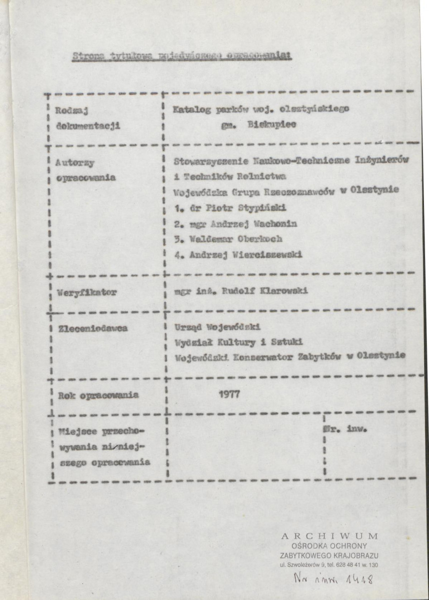 Ewidencja parkowa, skan nr 5