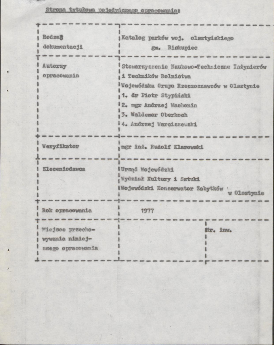 Ewidencja parkowa, skan nr 4