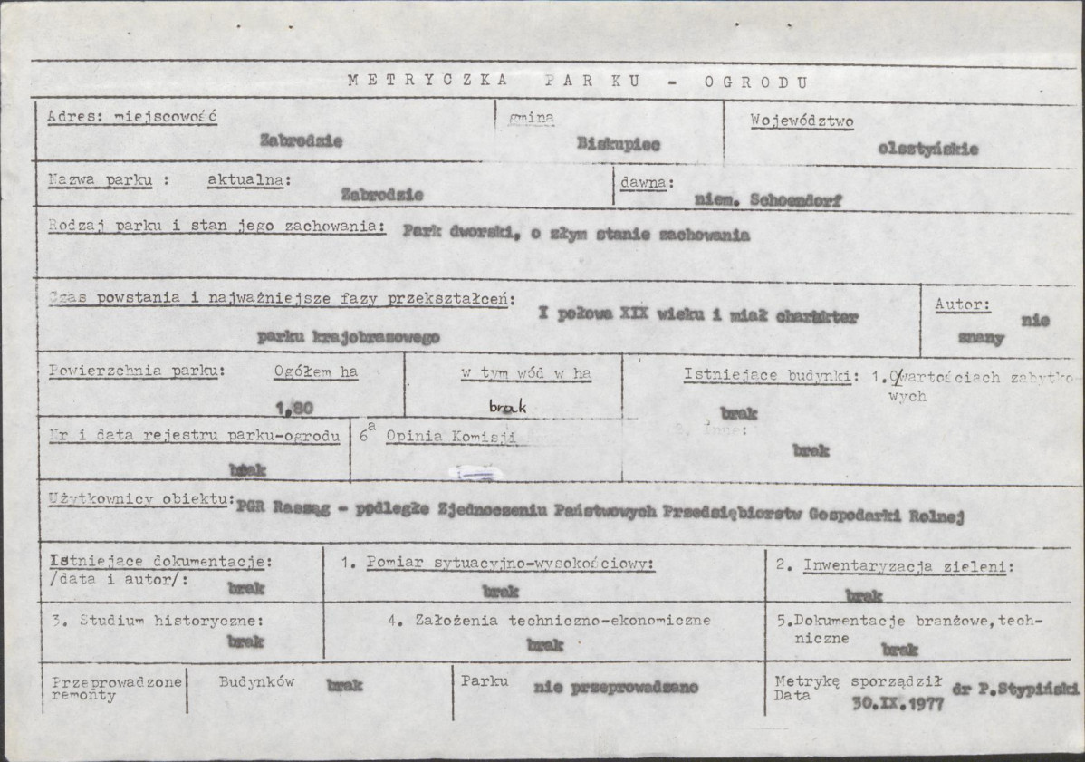 Ewidencja parkowa, skan nr 7