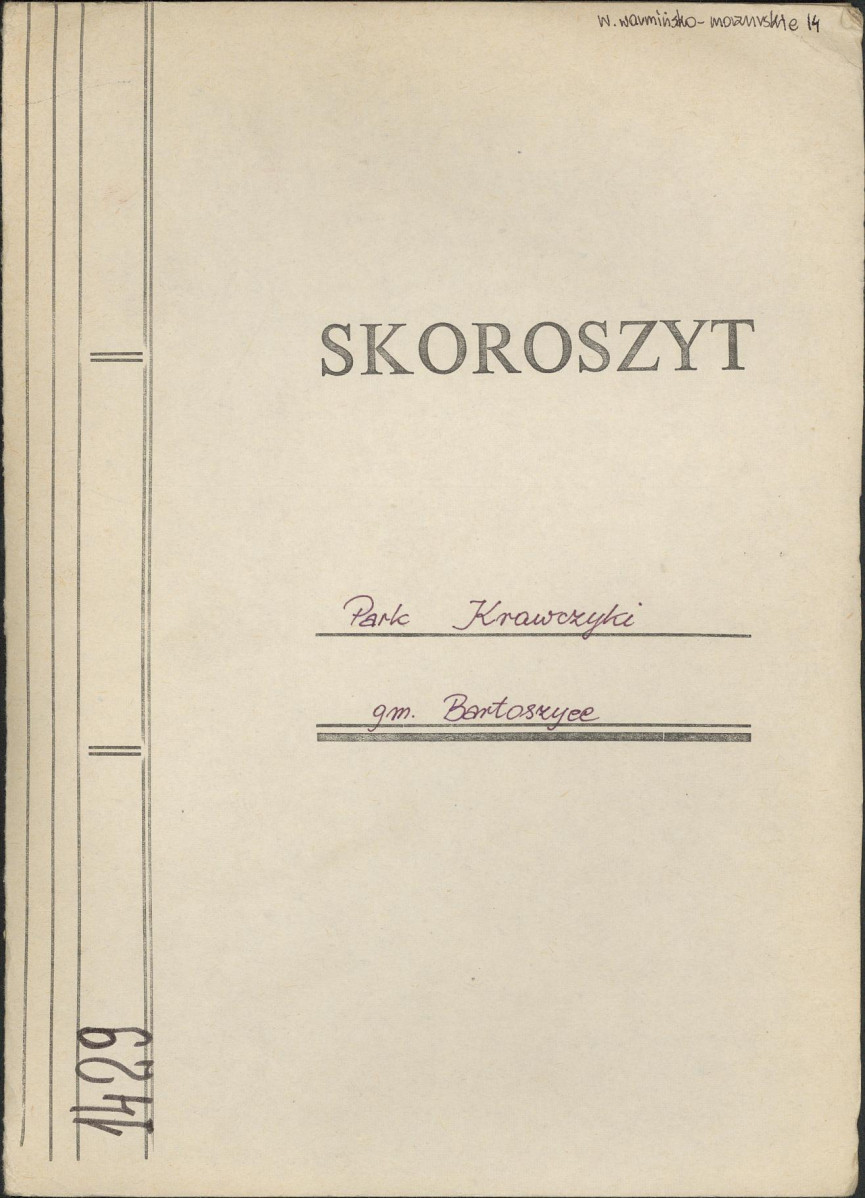 Ewidencja parkowa, skan nr 1