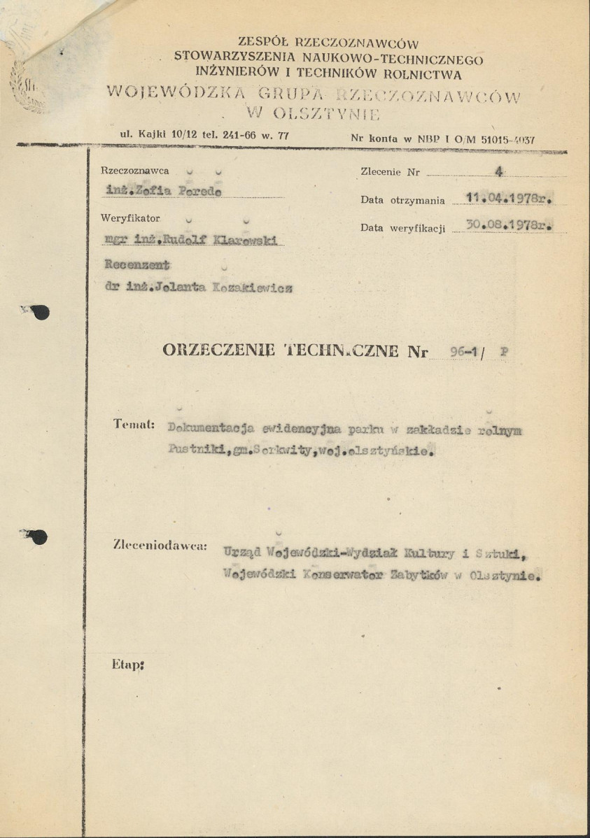Ewidencja parkowa, skan nr 4