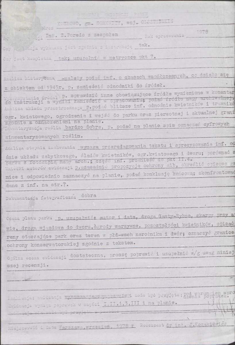 Ewidencja parkowa, skan nr 3