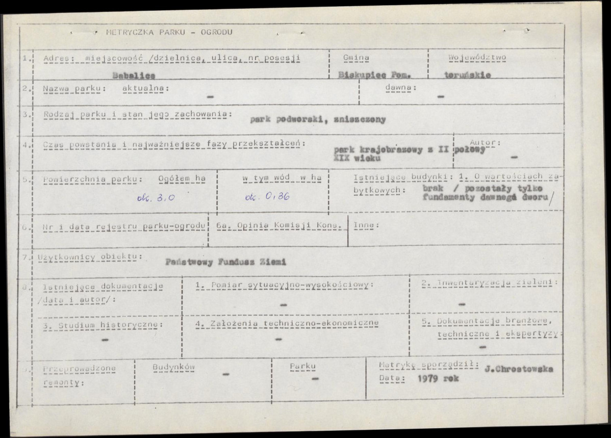 Ewidencja parkowa, skan nr 6