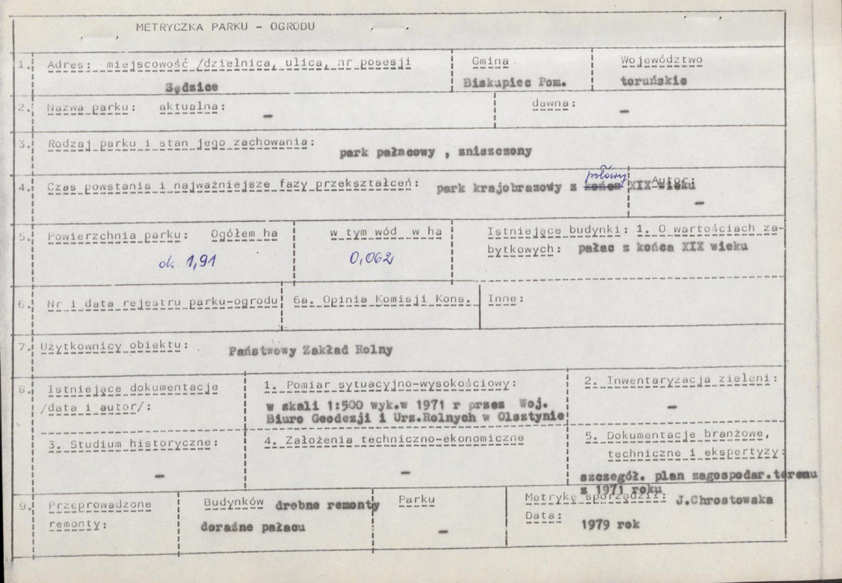 Ewidencja parkowa, skan nr 6