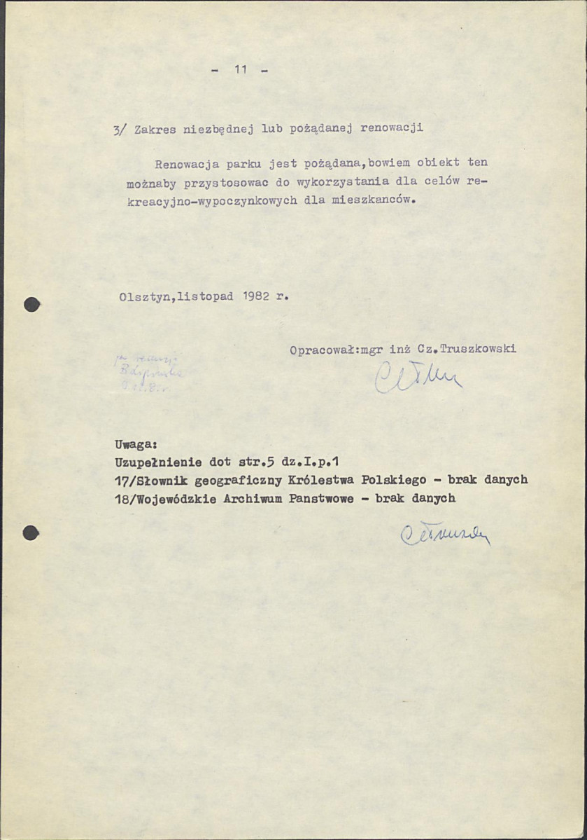 Ewidencja parkowa, skan nr 19