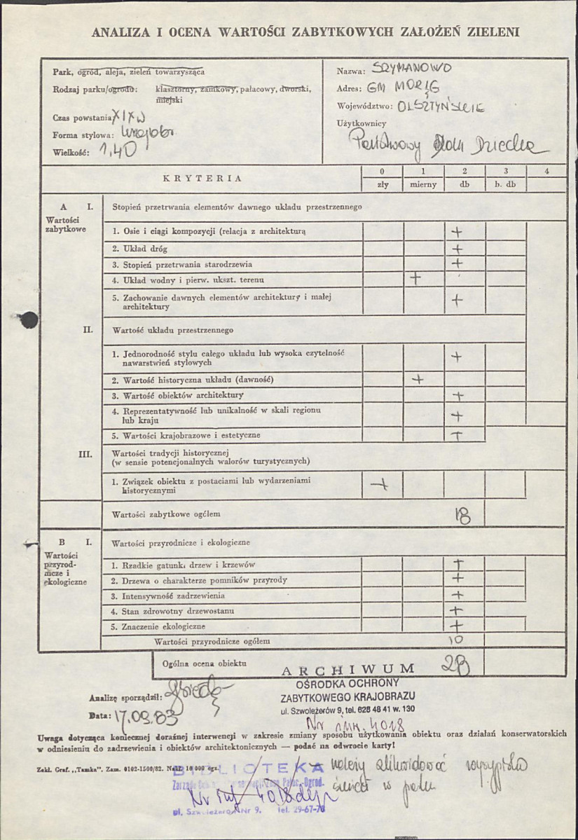 EP - Ewidencja parkowa, skan nr 2