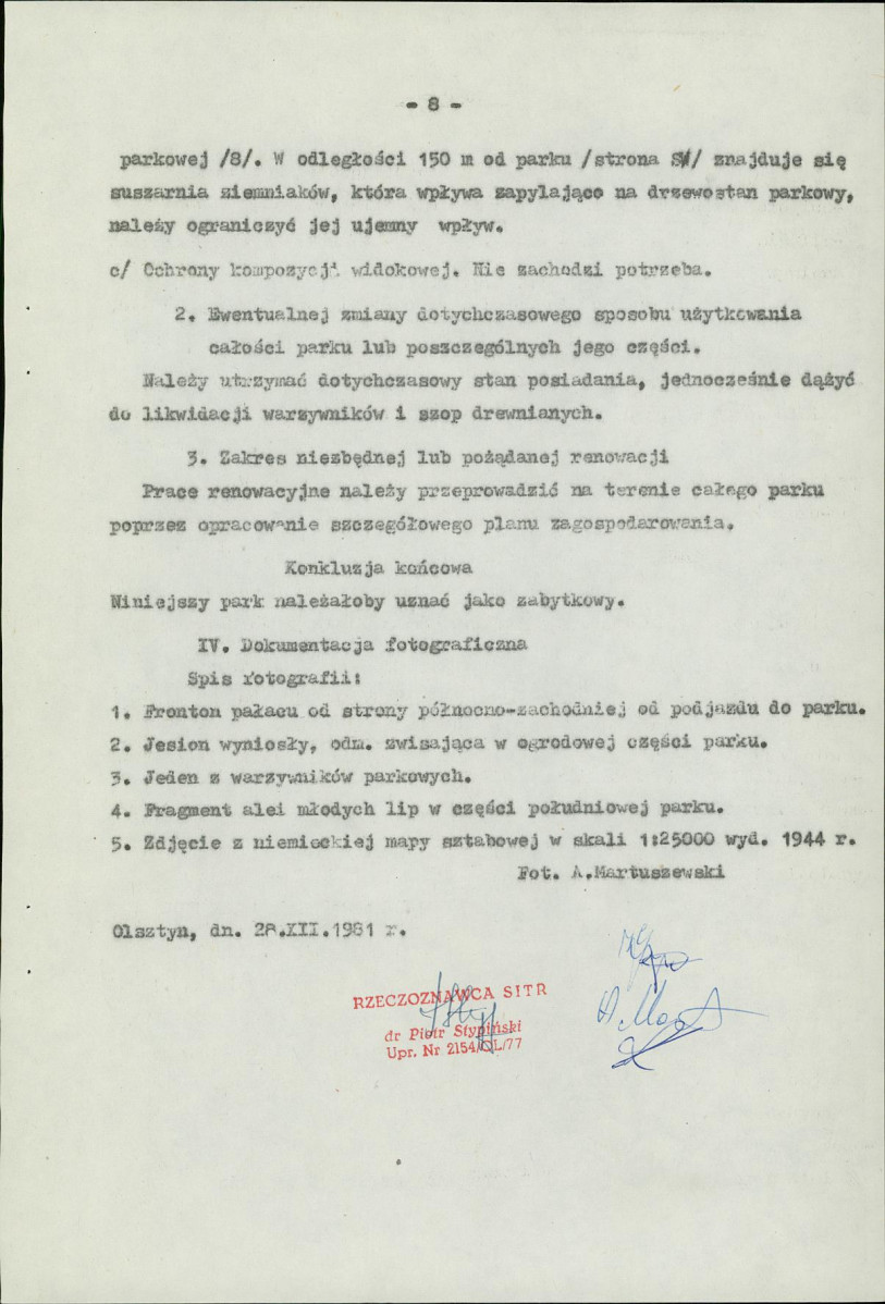 EP - Ewidencja parkowa, skan nr 16