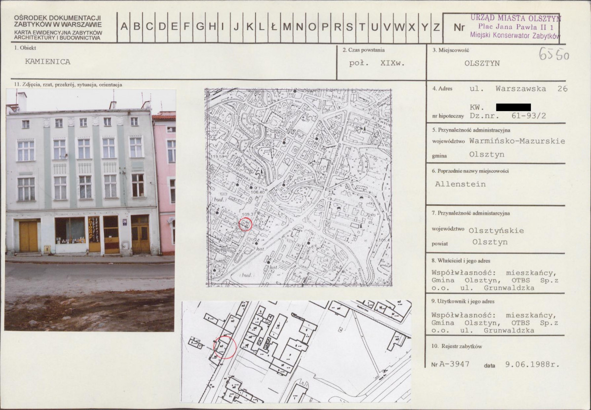 KB - Karta biała, skan nr 1