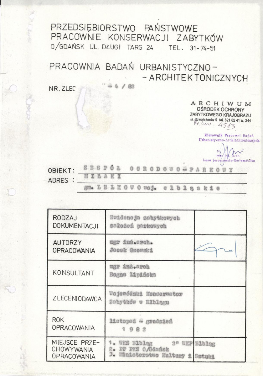 Ewidencja parkowa, skan nr 4