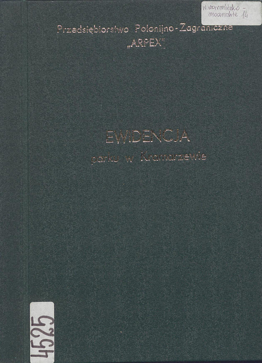 Ewidencja parkowa, skan nr 1