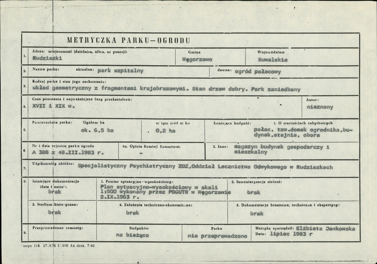 Ewidencja parkowa, skan nr 7