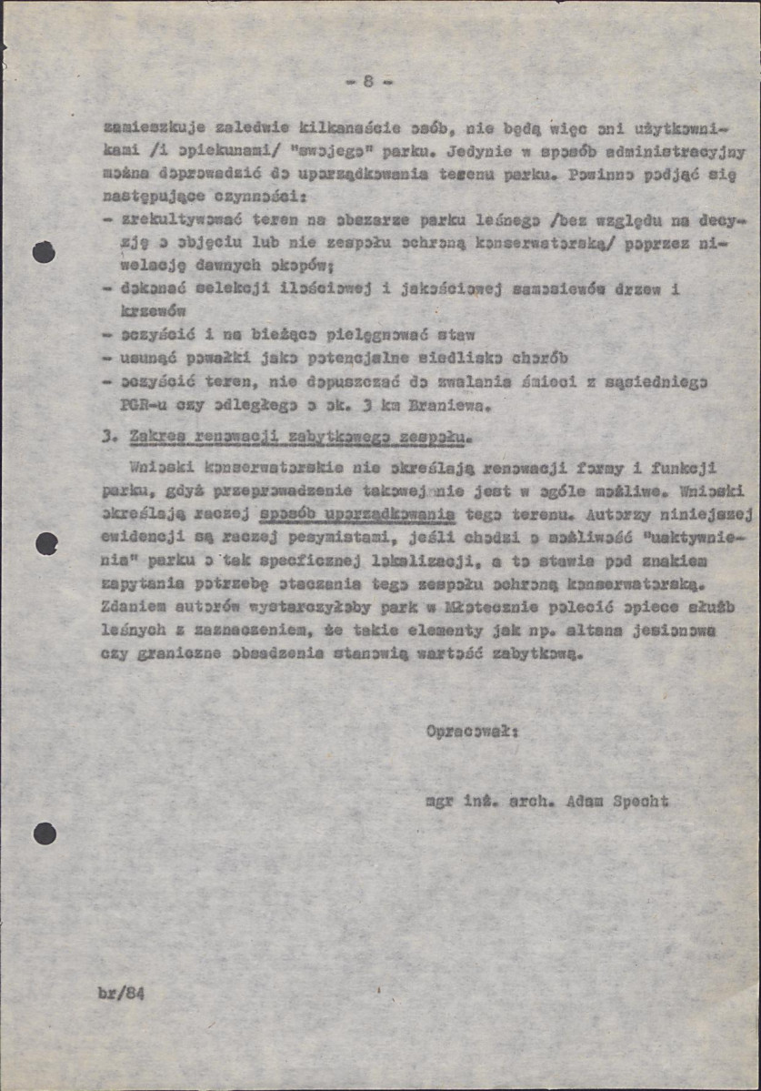 Ewidencja parkowa, skan nr 13