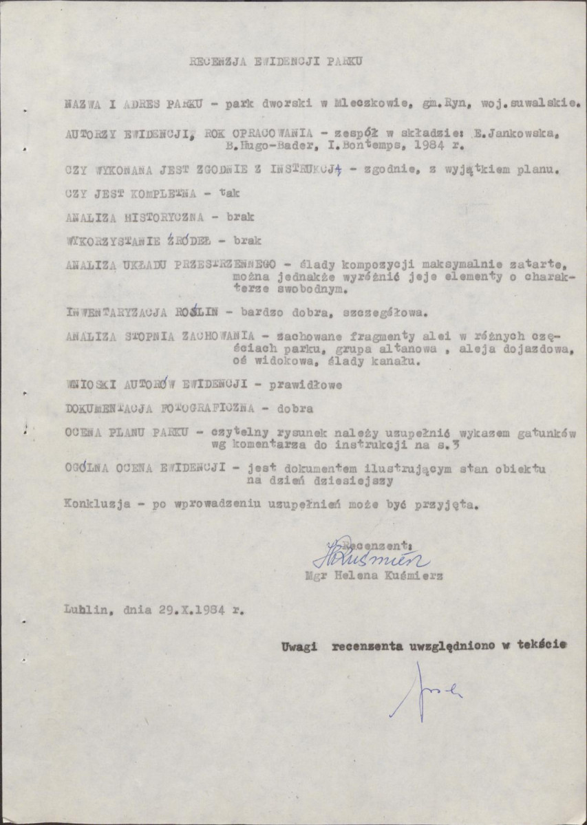 Ewidencja parkowa, skan nr 5