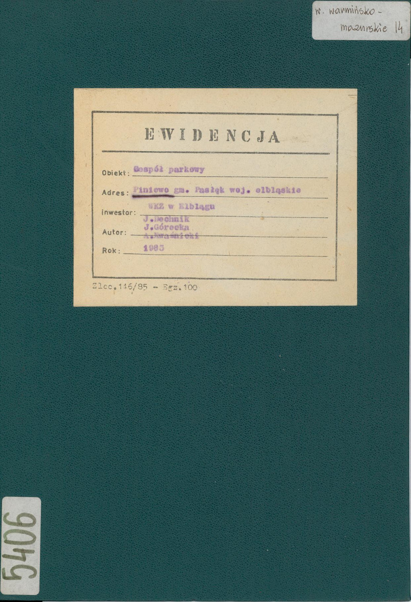 Ewidencja parkowa, skan nr 1
