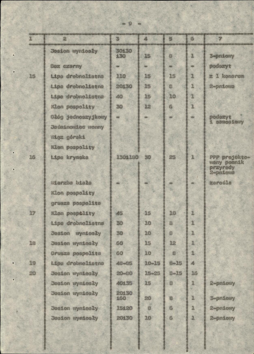 Ewidencja parkowa, skan nr 16