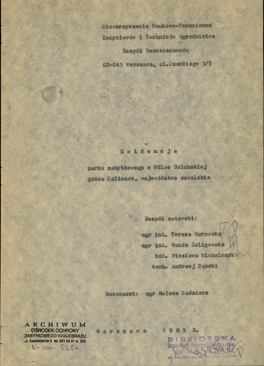 Ewidencja parkowa, skan nr 5