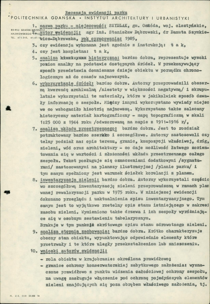 Ewidencja parkowa, skan nr 6