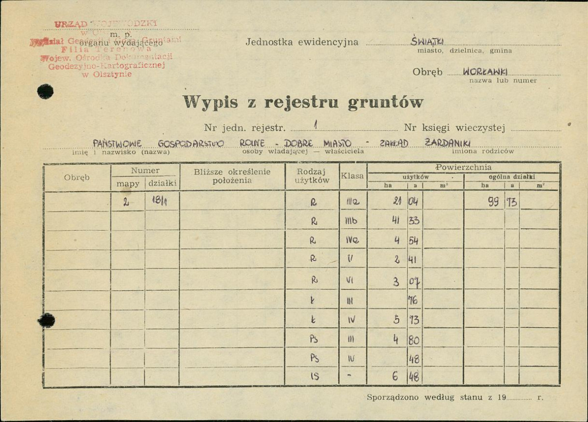 Ewidencja parkowa, skan nr 17