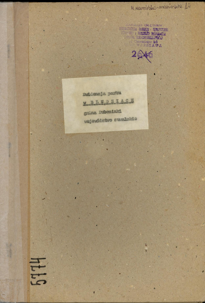 EP - Ewidencja parkowa, skan nr 1