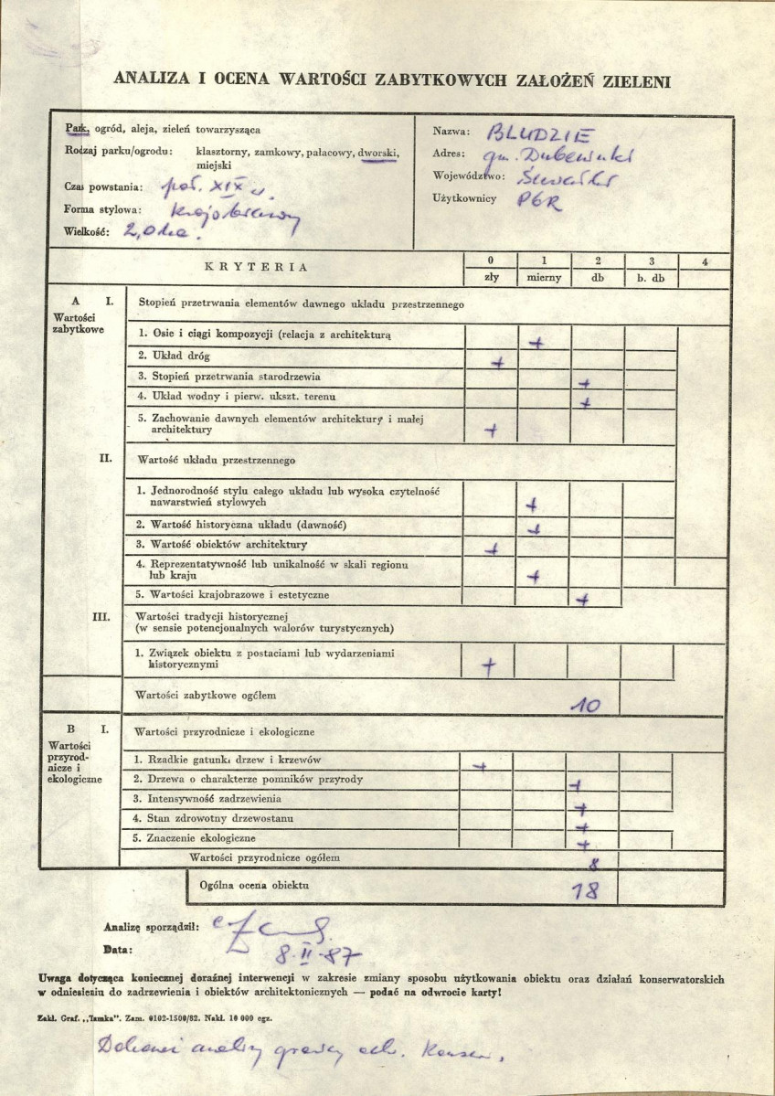 EP - Ewidencja parkowa, skan nr 3