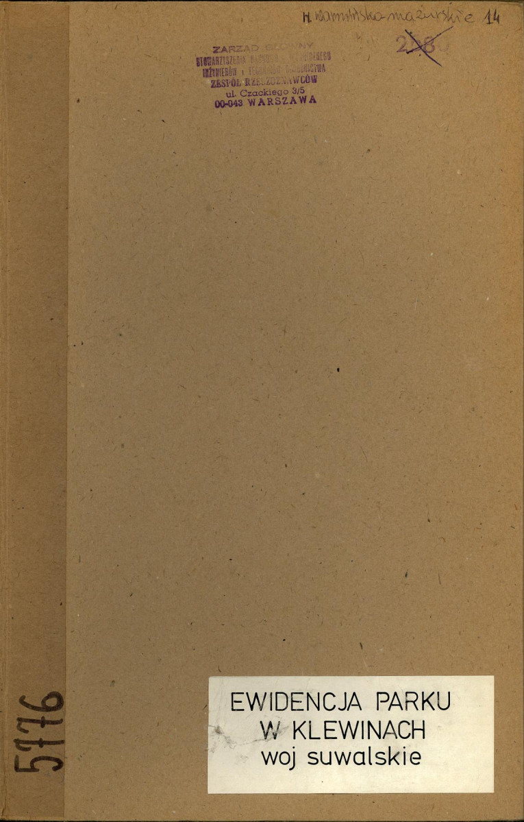 Ewidencja parkowa, skan nr 1