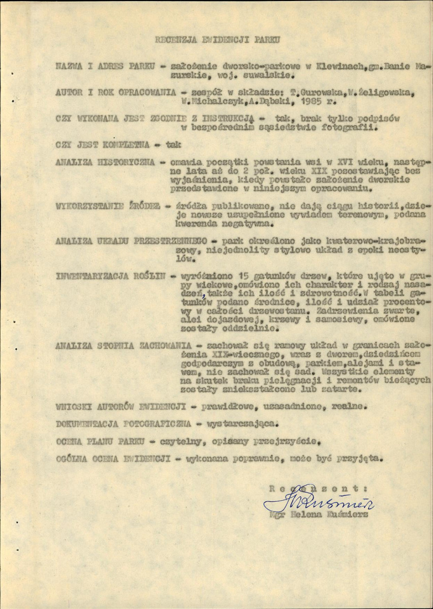 Ewidencja parkowa, skan nr 4