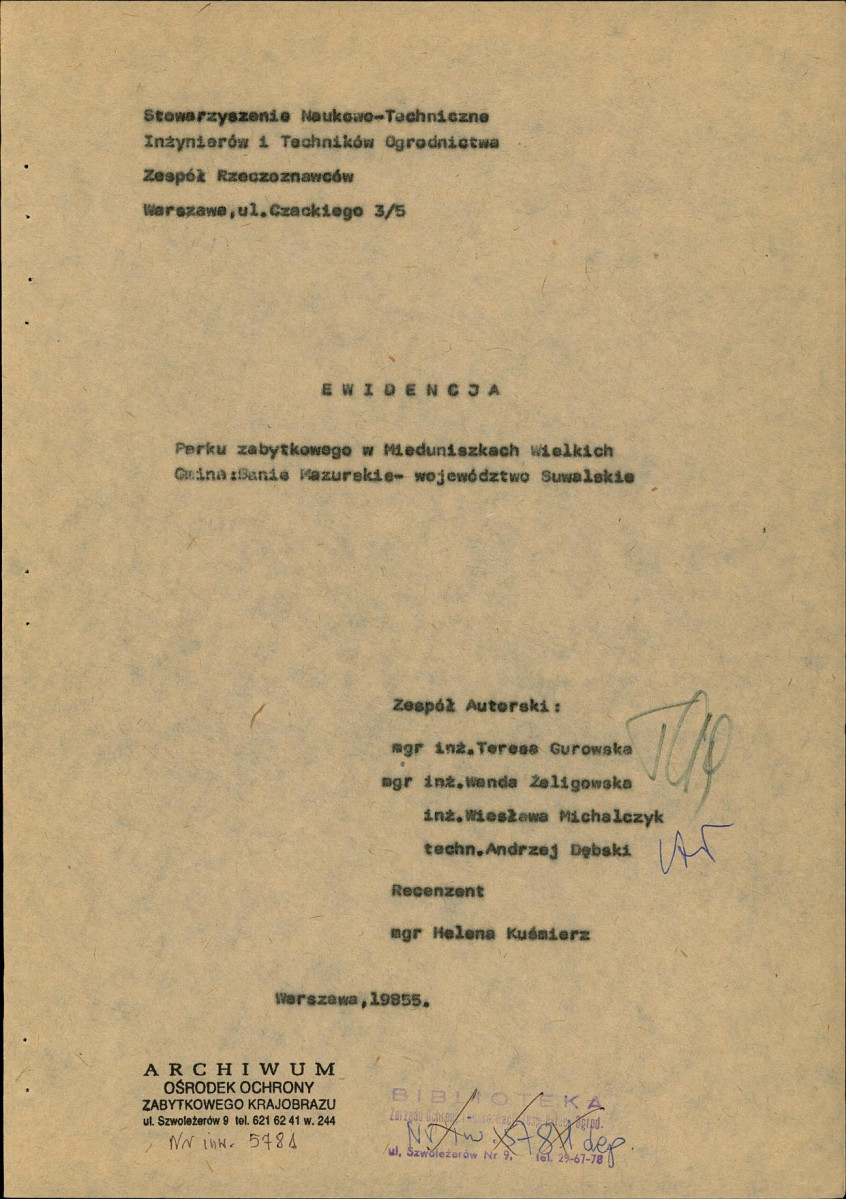 Ewidencja parkowa, skan nr 6
