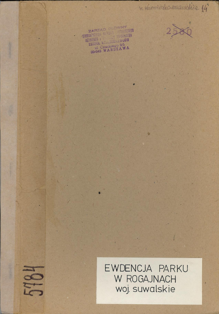 Ewidencja parkowa, skan nr 1