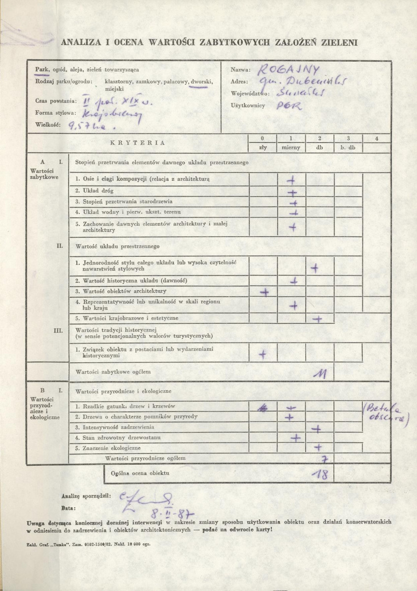 Ewidencja parkowa, skan nr 3