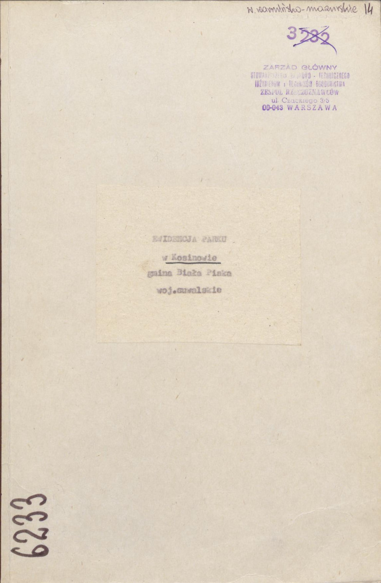 Ewidencja parkowa, skan nr 1