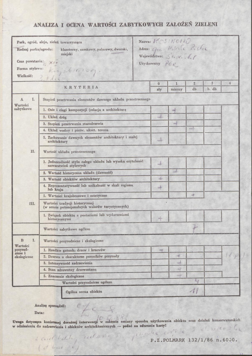 Ewidencja parkowa, skan nr 3
