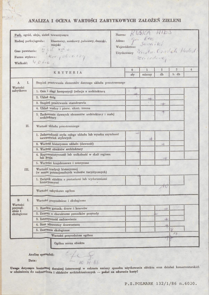 Ewidencja parkowa, skan nr 3