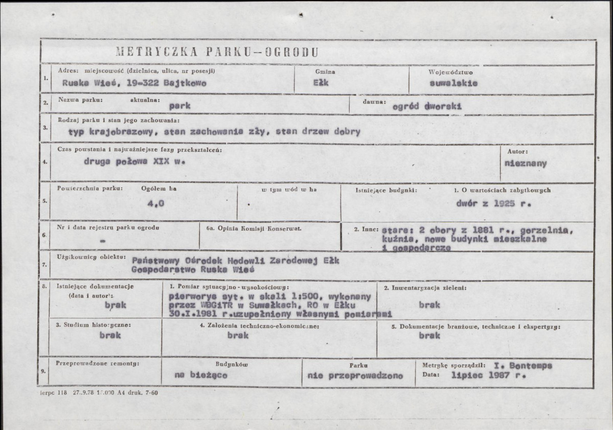 Ewidencja parkowa, skan nr 7