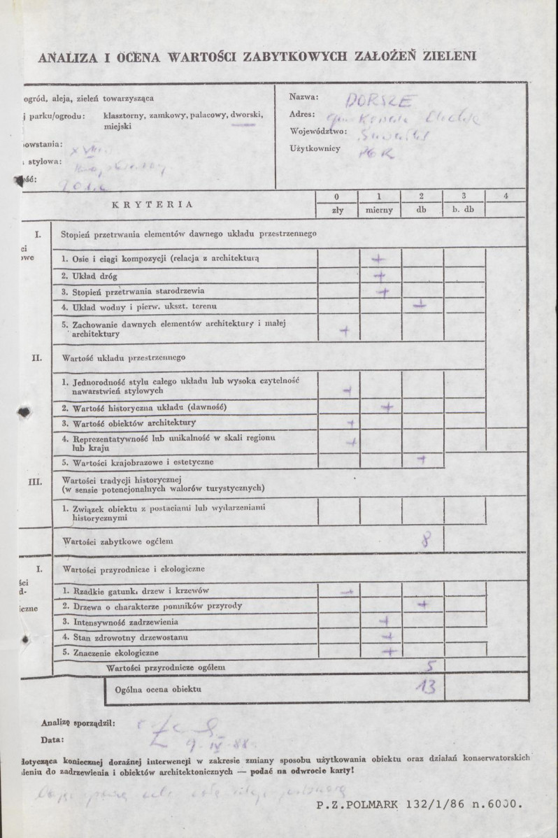 Ewidencja parkowa, skan nr 2