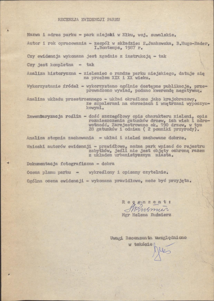 Ewidencja parkowa, skan nr 5