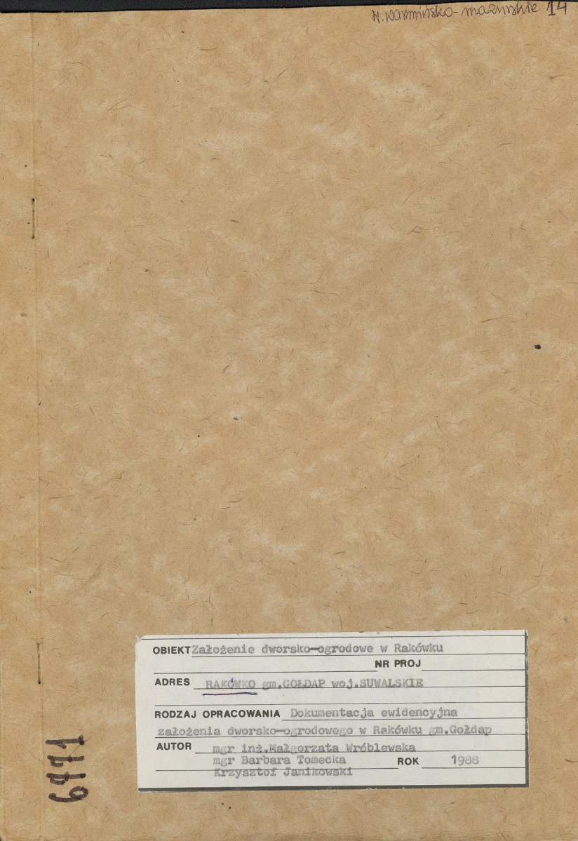 Ewidencja parkowa, skan nr 1