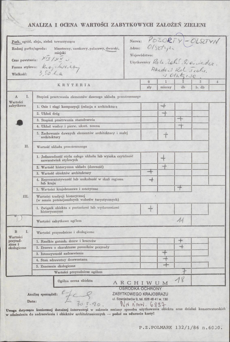 Ewidencja parkowa, skan nr 3