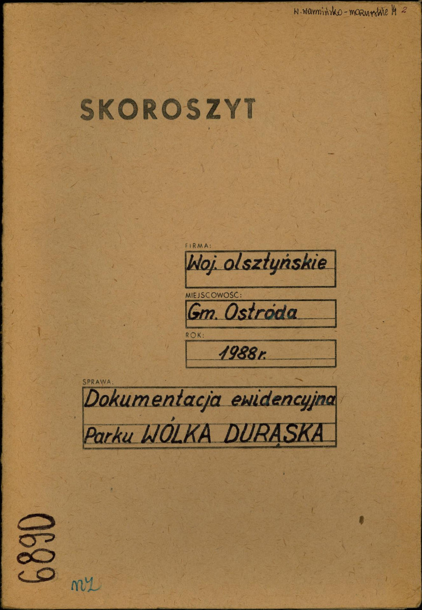 Ewidencja parkowa, skan nr 1