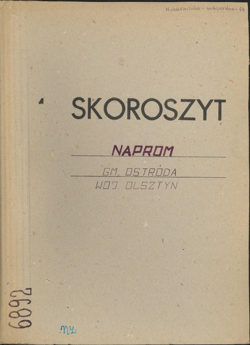 Ewidencja parkowa, skan nr 1